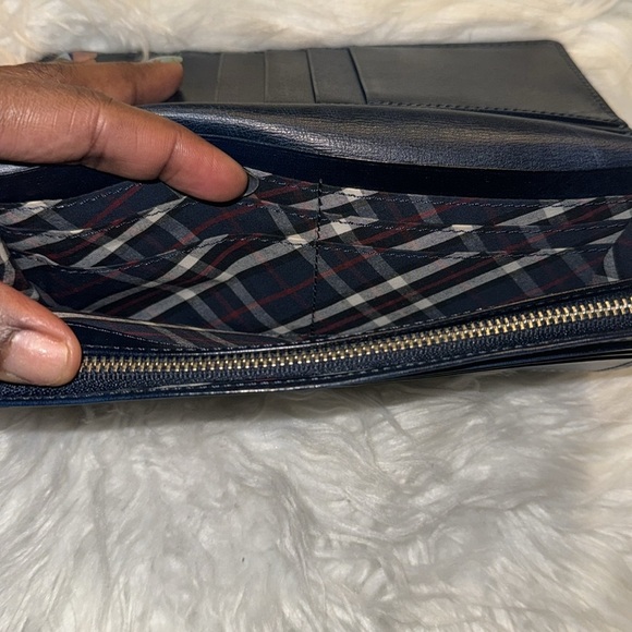 TAKEO KIKUCHI Folding Long Wallet EUC in Navy - Picture 8 of 12